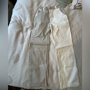 Hollister two tone Beige and Cream High-Rise Pants